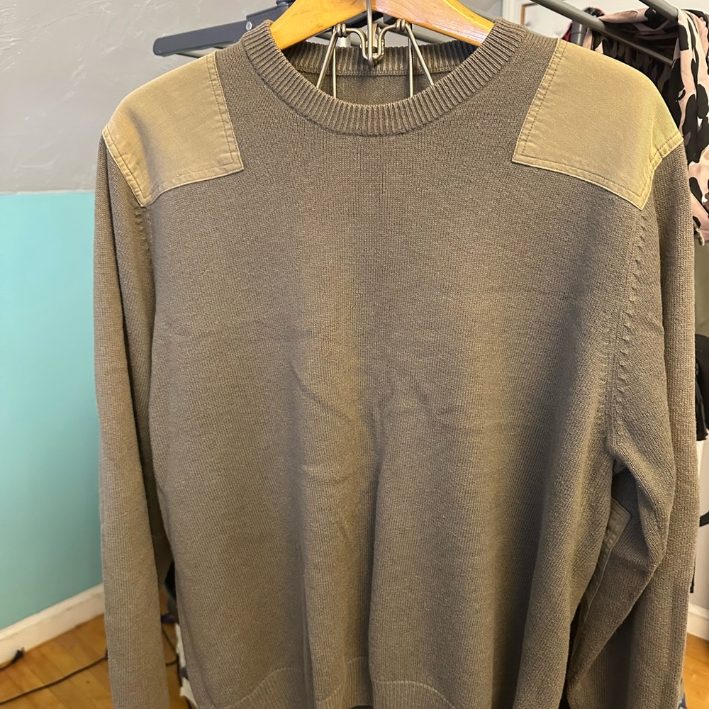 Men's Olive Crewneck Sweater